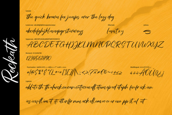 Rockath Font Poster 4