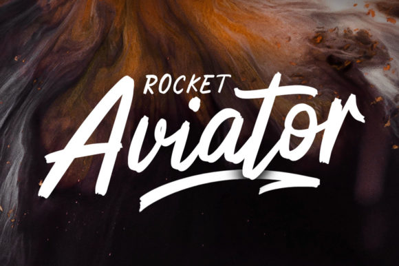 Rocket Aviator Font Poster 1