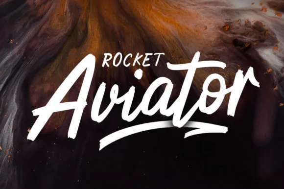 Rocket Aviator Font Rocket Aviator Font Poster 1