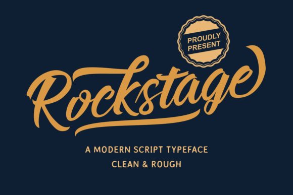 Rockstage Font Poster 1