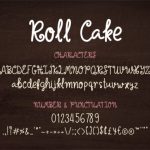 Roll Cake Font Poster 3
