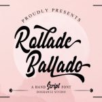 Rollade Ballado Font Poster 1