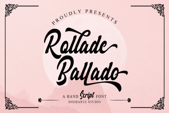 Rollade Ballado Font Poster 1