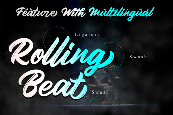 Rolling Beat Font Poster 11