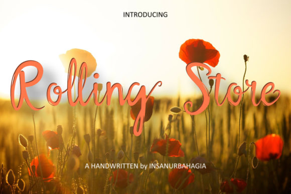 Rolling Store Font Poster 1