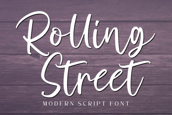Rolling Street Font Poster 1