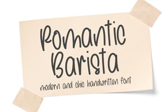 Romantic Barista Font