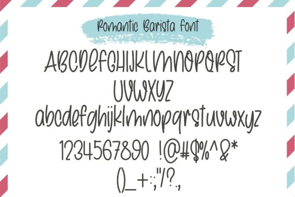 Romantic Barista Font Poster 9