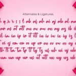 Romantics Font Poster 10