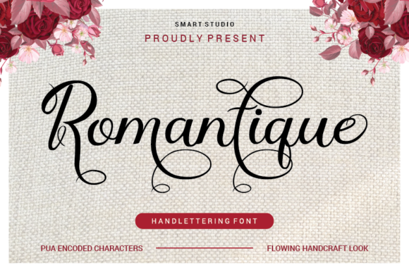 Romantique Font Poster 1