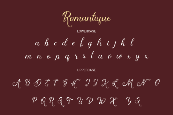 Romantique Font Poster 5