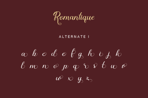 Romantique Font Poster 6