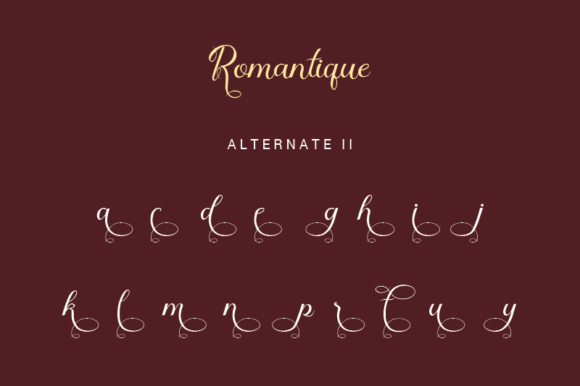 Romantique Font Poster 7