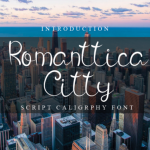 Romanttica Citty Font Poster 1