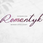 Romantyk Font Poster 1