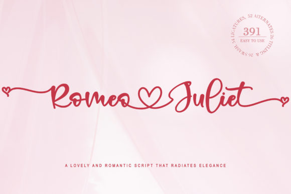 Romeo Juliet Font Poster 1