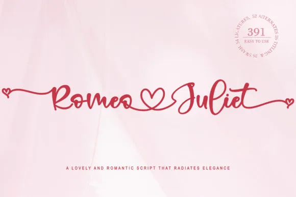 Romeo Juliet Font Poster 1