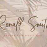 Ronald Smith Font Poster 1