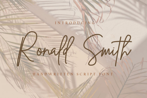 Ronald Smith Font Poster 1