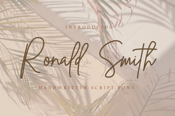 Ronald Smith Font Poster 1