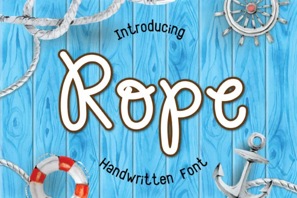 Rope Font Rope Font Poster 1