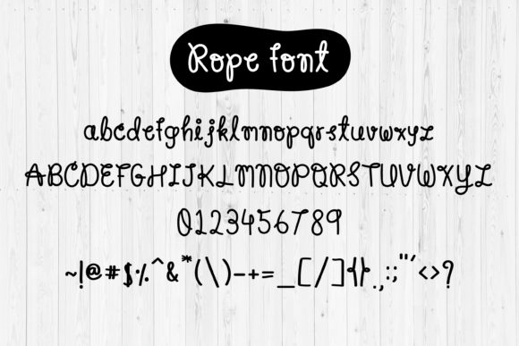 Rope Font Poster 6