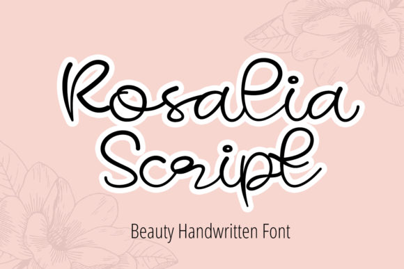 Rosalia Script Font Poster 1