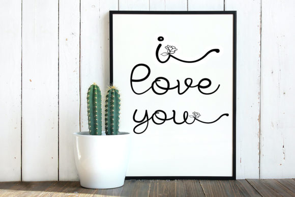Rosalia Script Font Poster 3