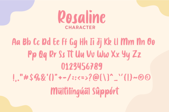 Rosaline Font Poster 5