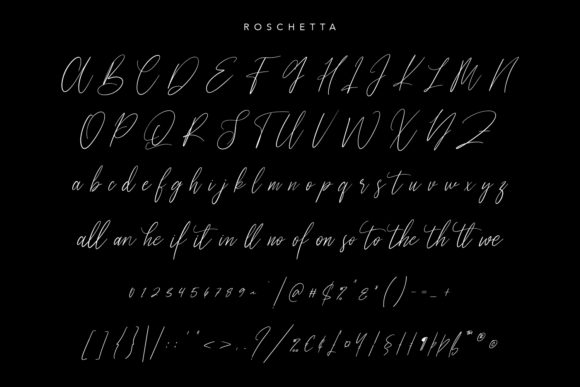 Roschetta Font Poster 6