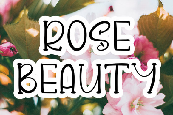 Rose Beauty Font Poster 1