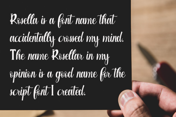 Rosellar Font Poster 3