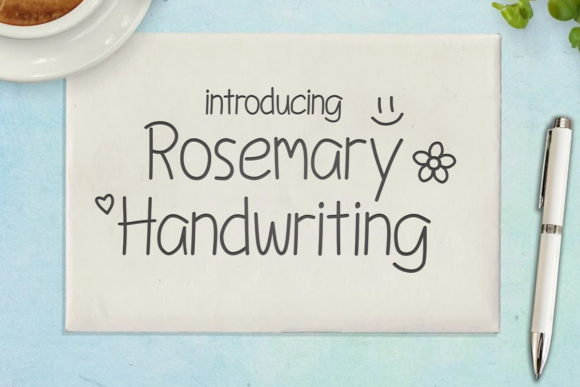 Rosemary Handwriting Font Poster 1