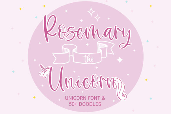 Rosemary the Unicorn Font Poster 1