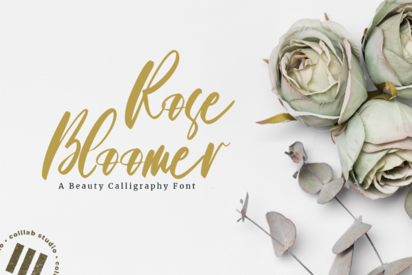 Roses Bloomer Font Poster 1