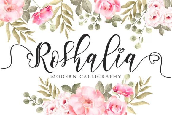 Roshalia Font Roshalia Font Poster 1