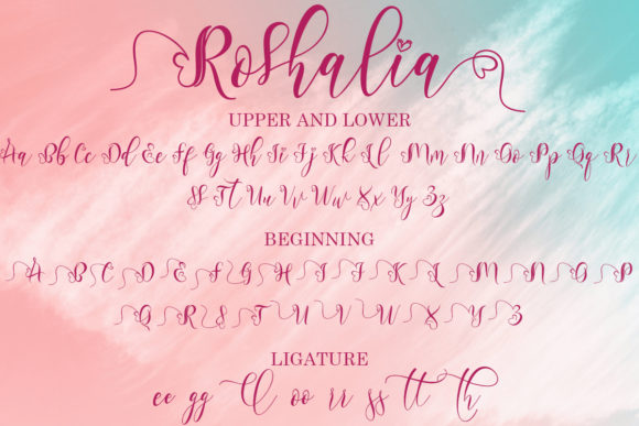 Roshalia Font Poster 7