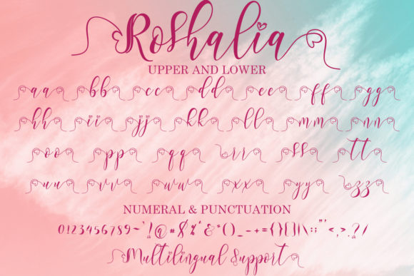 Roshalia Font Poster 8