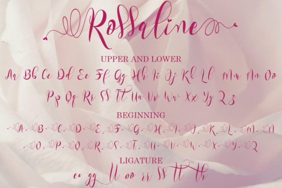 Rossaline Font Poster 8