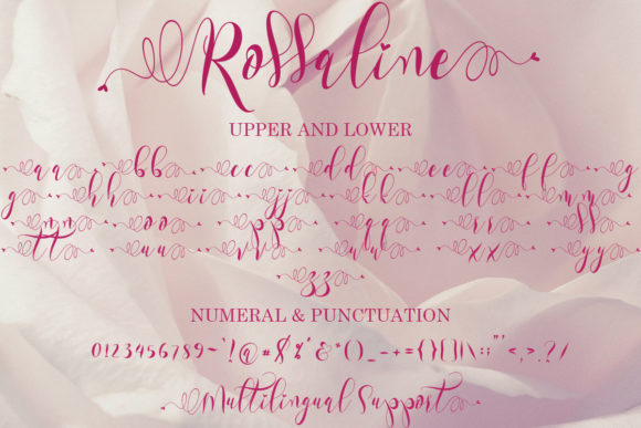 Rossaline Font Poster 9