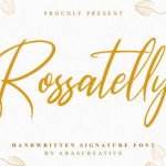 Rossatelly Font Poster 1
