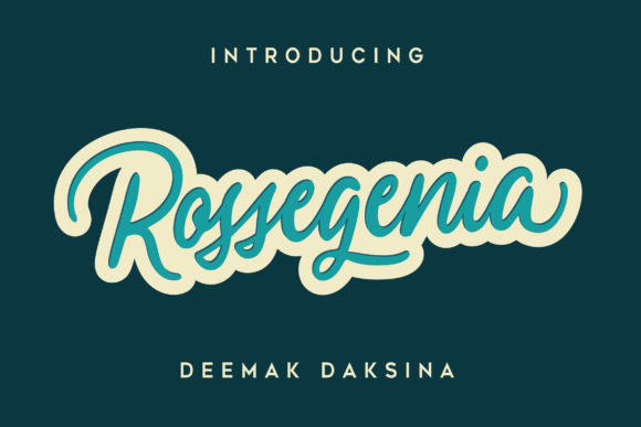 Rossegenia Font Poster 1