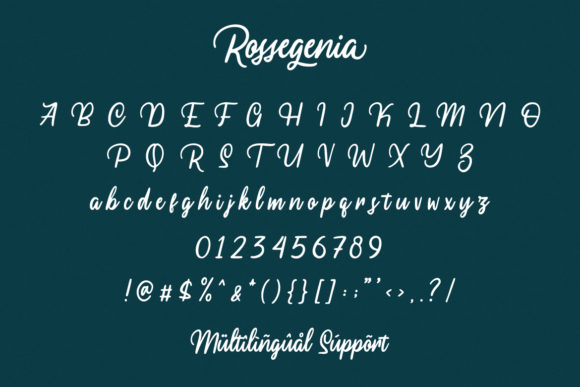 Rossegenia Font Poster 3