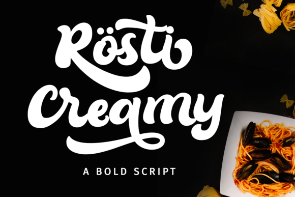 Rösti Creamy Font Poster 1