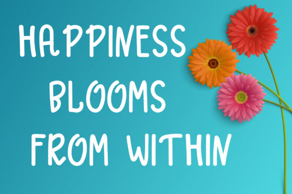 Rosy Daisy Font Poster 2