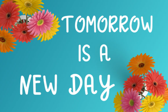 Rosy Daisy Font Poster 3