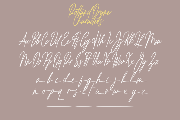 Rottand Oryne Font Poster 9
