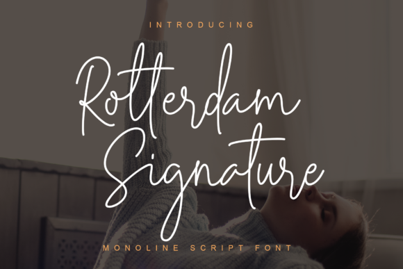Rotterdam Signature Font Poster 1