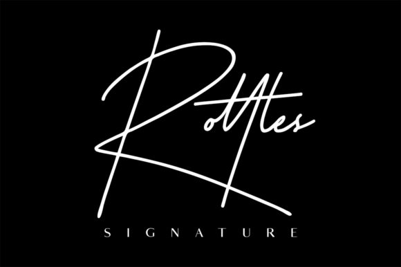 Rottles Signature Font Poster 1