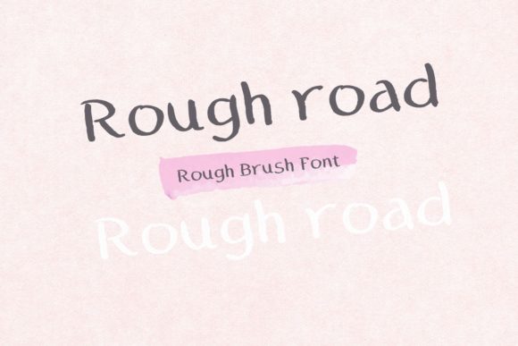 Rough Road Font Poster 1